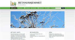 Desktop Screenshot of betaniahjemmet.dk
