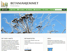 Tablet Screenshot of betaniahjemmet.dk